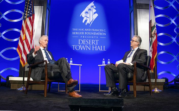 Brian Harnik moderates a town hall with Former United States Congressman Trey Gowdy